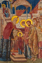 Mosaik im Kloster Ostrog, Montenegro